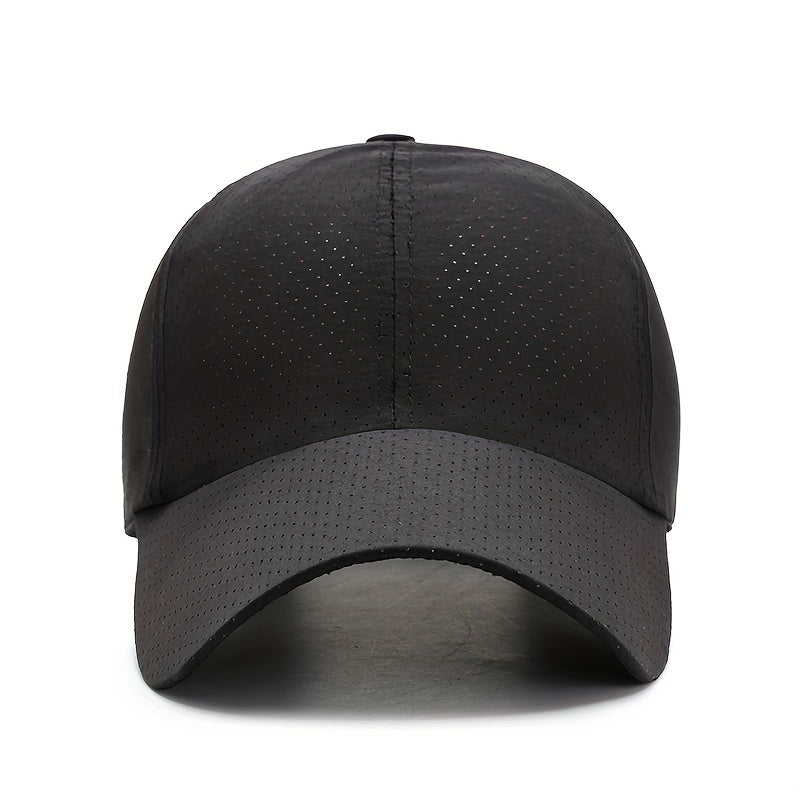 Men's Quick Drying Mesh Baseball Cap Breathable Punch Sunshade Cap