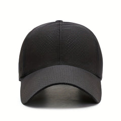 Men's Quick Drying Mesh Baseball Cap Breathable Punch Sunshade Cap
