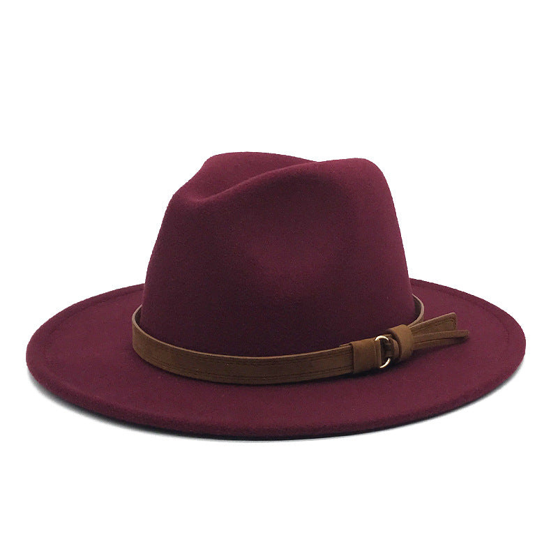 Classic Fedora Hat Large Brim Jazz Hat for Women Men
