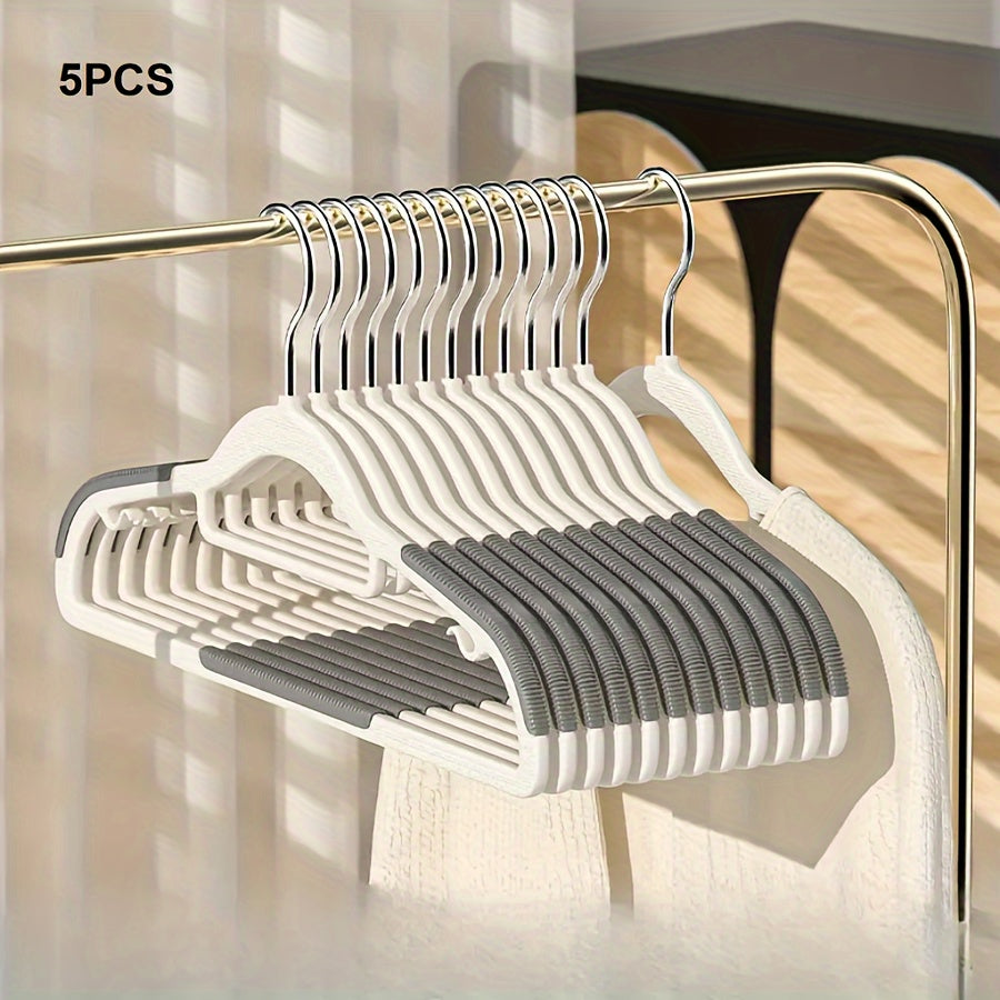 5pcs Non-slip Clothes Hangers - Heavy Duty Coat Hangers