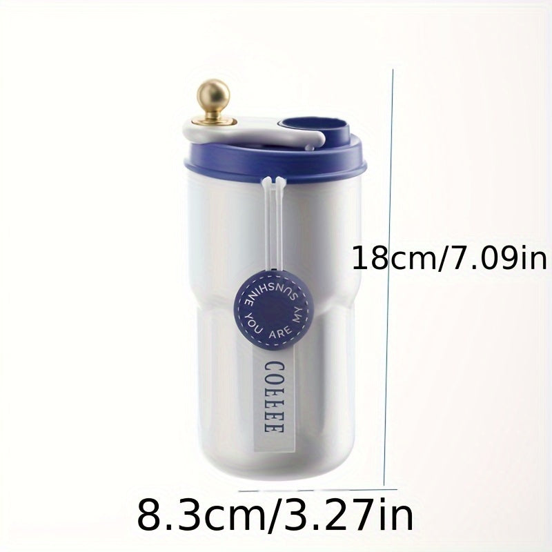 420ml Stainless Steel Insulation Water Cup Double layer Flip Top Coffee Cup