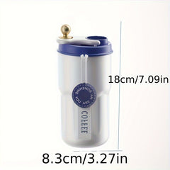 420ml Stainless Steel Insulation Water Cup Double layer Flip Top Coffee Cup