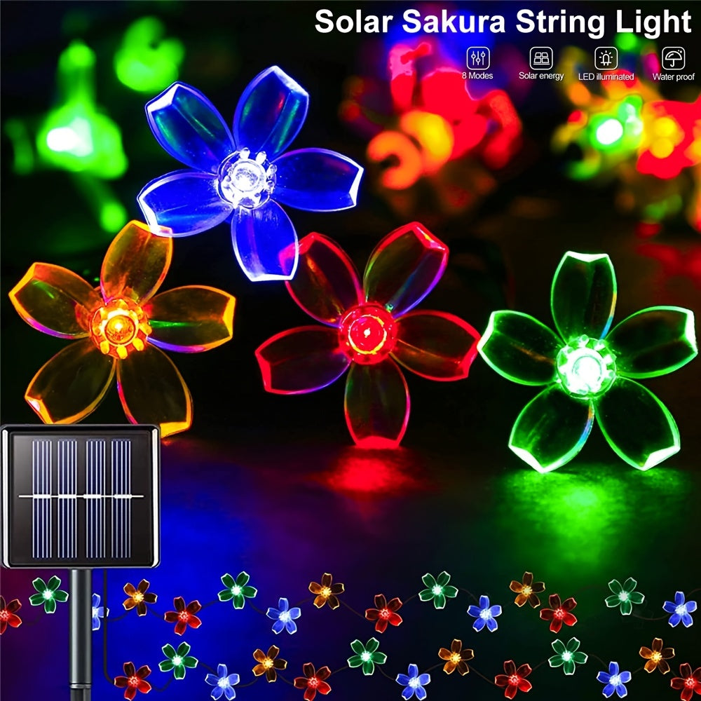 Gorgeous Flower Solar Fairy Lights 72 2Ft 200LED