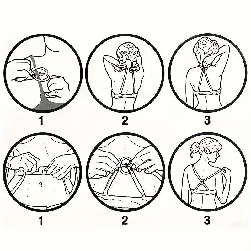 5pcs Invisible Bra Strap Clips Non Slip Buckles Conceal Bra Straps