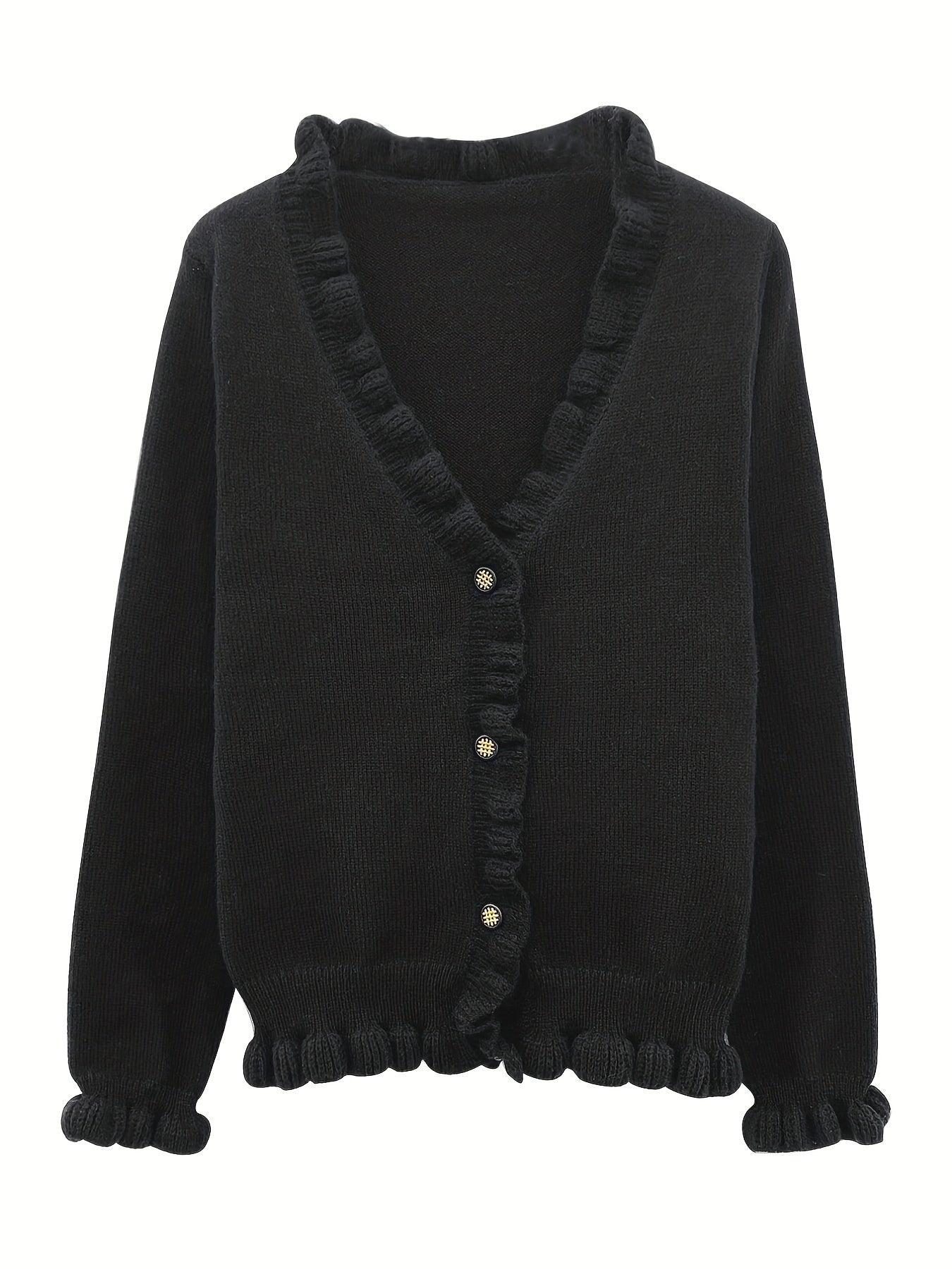 Women's V-Neck Long Sleeve Short Cardigan