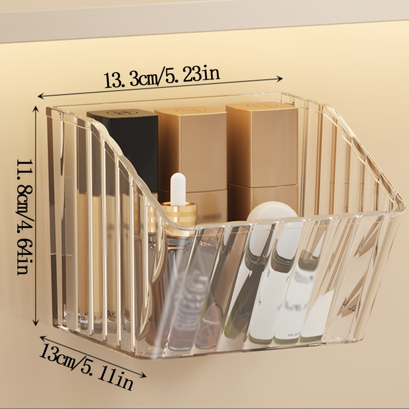 Desktop Storage Box Refrigerator Bathroom Cosmetics Mask Organizer