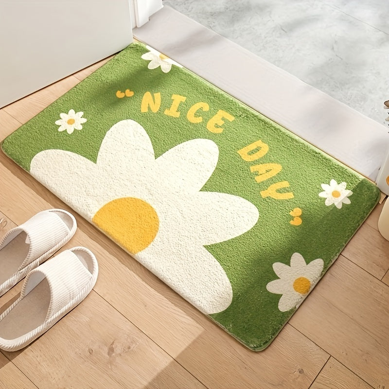 Cartoon Water Absorbent Bath Mat Soft Quick Drying Cashmere Carpet