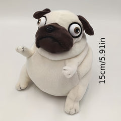 1pc Pug Bulldog Plush Toy Stuffed Dog for Halloween Birthdays Room Decorati