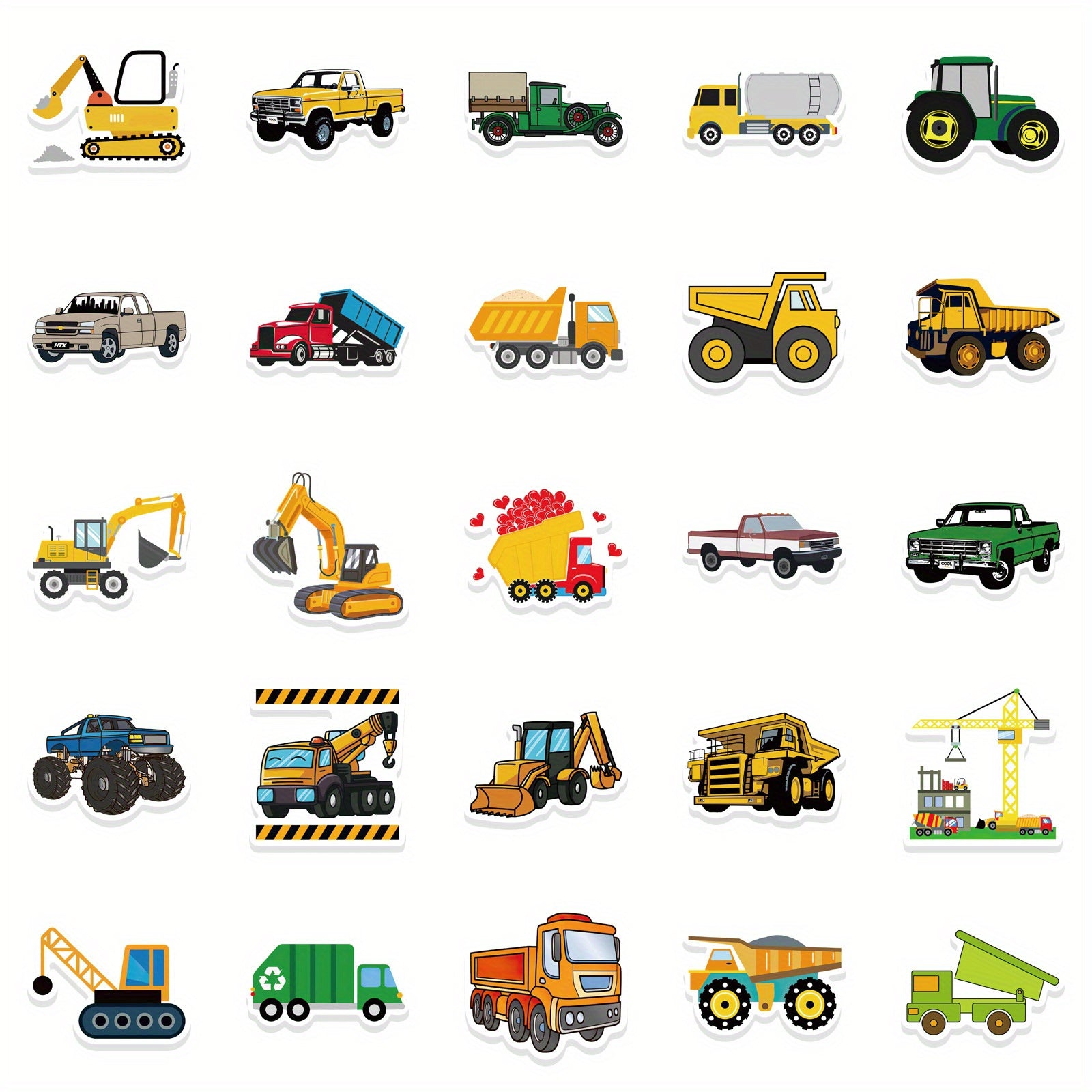 50pcs Truck Graffiti Fun Stickers for Urban Street Art Enthusiasts