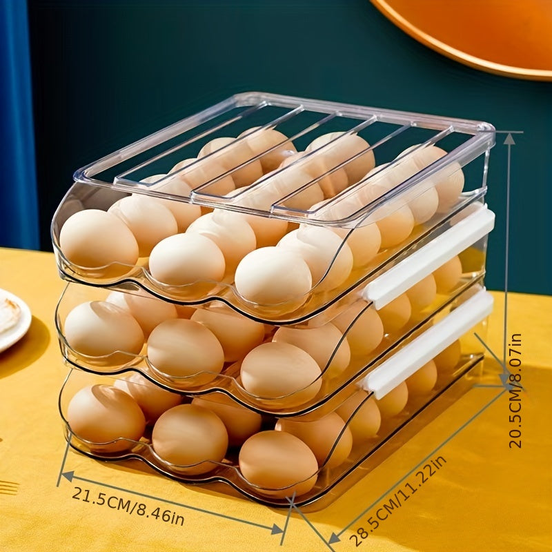 Egg Rack Holder Three Floors Egg Storage Box Shockproof Shatterproof