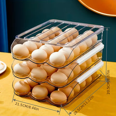 Egg Rack Holder Three Floors Egg Storage Box Shockproof Shatterproof