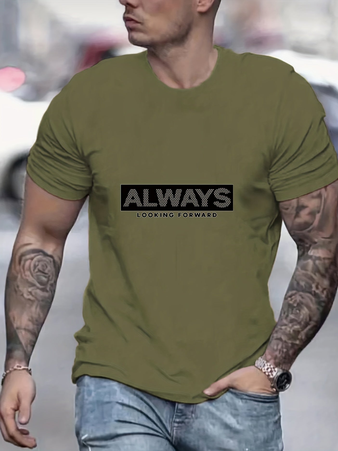 Men's Graphic Crew Neck Active T shirt Casual Comfy Tees Tshirts For Summer