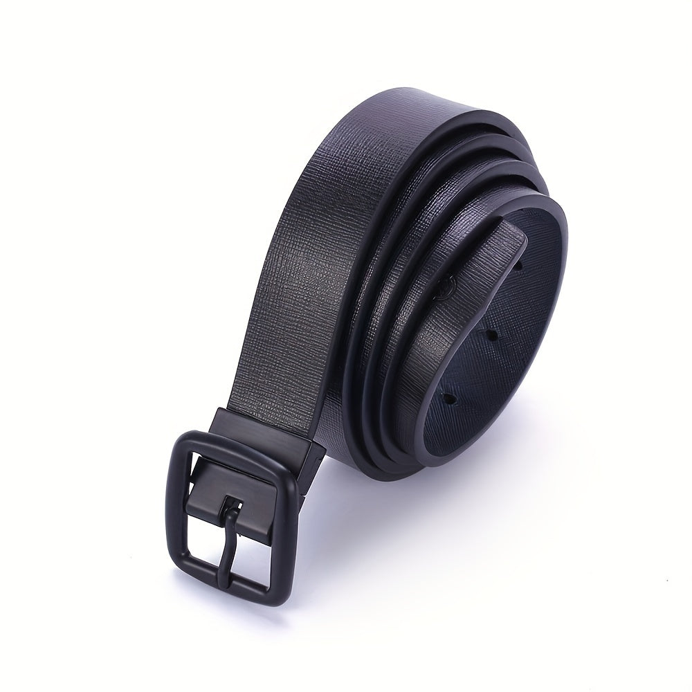 Vintage Leather Belt Reversible Pin Buckle Belt