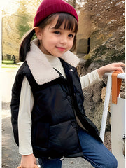 Kids Warm Sleeveless Jacket Boys Girls Spring Fall Winter Clothes