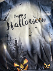 Kids Halloween Moon Print Hoodie - Boy's & Girl's