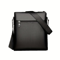 Men's Business PU Leather Crossbody Bag Large Capacity Messenger Bag