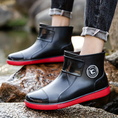 High Top Rain Boots Unisex Adjustable Buckle Comfy Non Slip