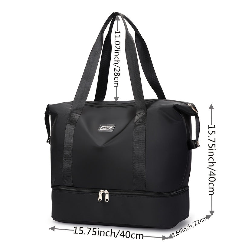 Large Lightweight Duffel Handbag Zipper Bag
