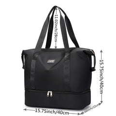 Large Lightweight Duffel Handbag Zipper Bag