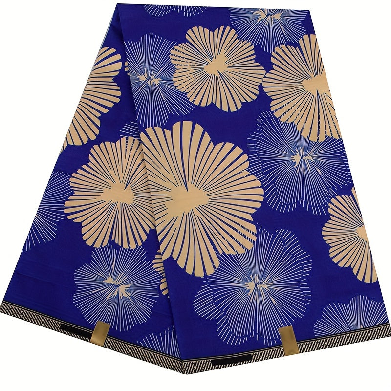 African Ethnic Wax Dye Printing Fabric Full Polyester Double Sided Print Cloth
