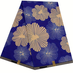 African Ethnic Wax Dye Printing Fabric Full Polyester Double Sided Print Cloth