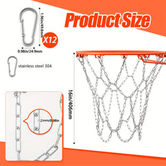 Stainless Steel Chain Basketball Net 12 Links