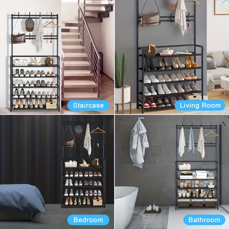 Reinforced Shoe And Hat Rack Standing Shoe Rack