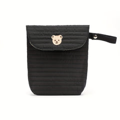 Large Capacity Oxford Cloth Diaper Bag Reusable Mommy Tote with Bear