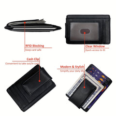Leather Card Holder Casual Large Capacity Card Holder