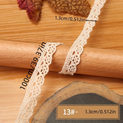 Vintage Style Hollow Lace Ribbon Cotton Trim for Wedding DIY
