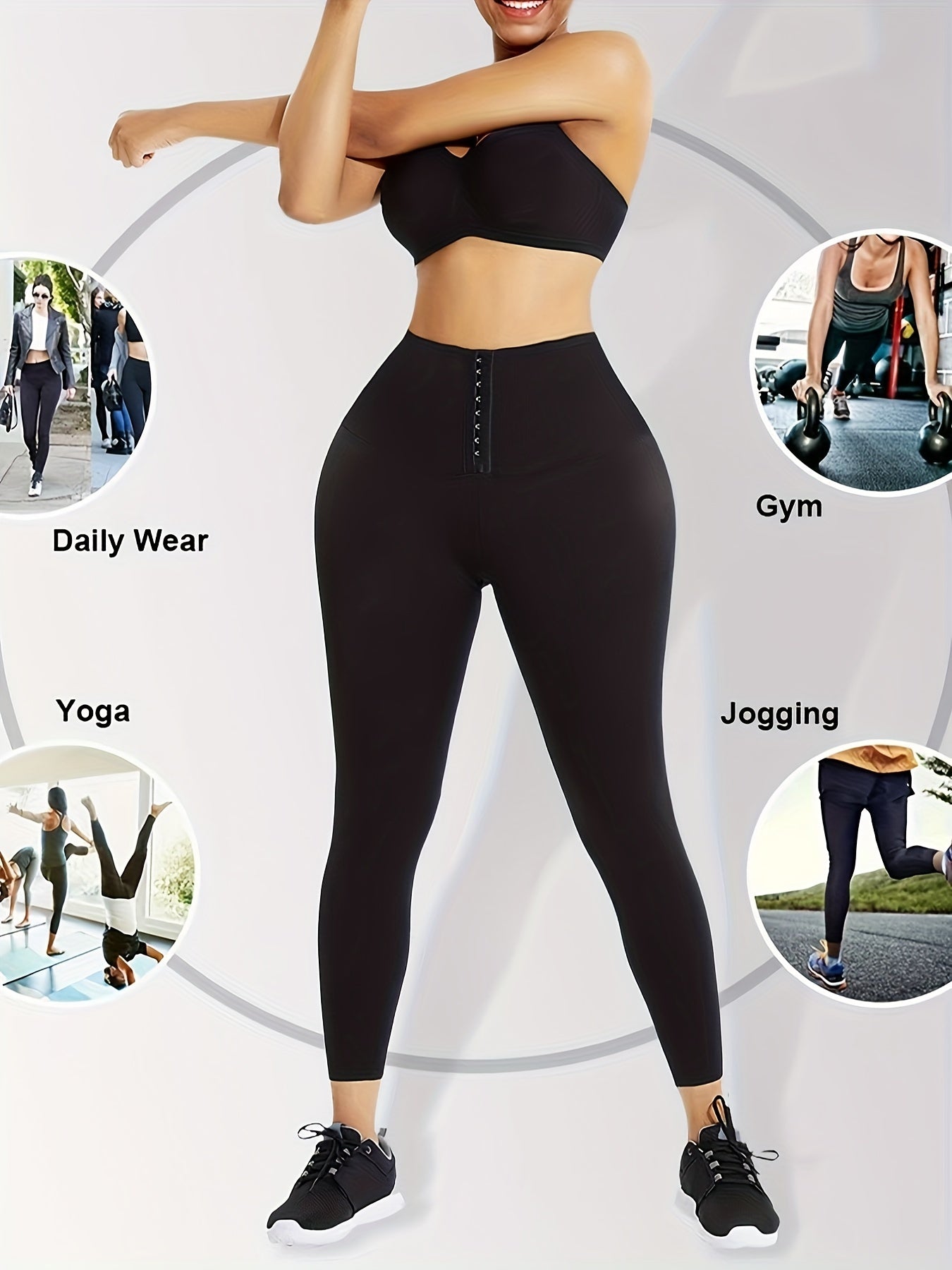 High Waist Skinny Yoga Pants Sports Fitness Running Trousers Women