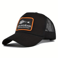Fishbone Patch Mesh Trucker Hat Adjustable Dad Cap