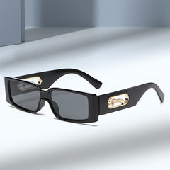 Men's Rectangular Sunglasses Vintage Integrated Lens Sun Protection