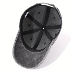 Washed Solid Baseball Cap Visor Sports Cap