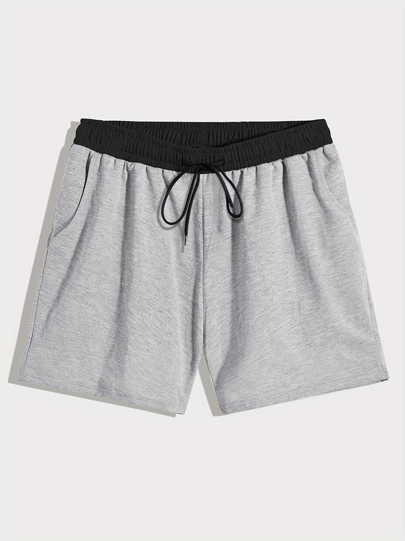 Solid Men's Shorts Summer Drawstring Casual Outdoor Sports Loose Shorts