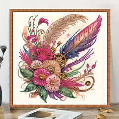 Special Shape Diamond Painting Kit Flower Pattern DIY 5D Diamond Art Kit