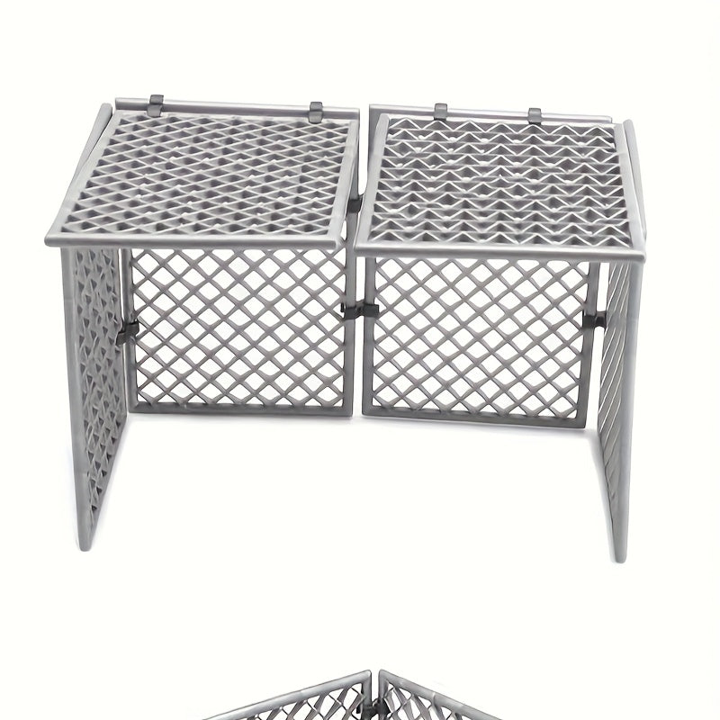 4pcs Metal Fence Panels for DIY Outdoor Projects and Home Security
