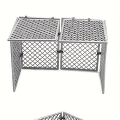 4pcs Metal Fence Panels for DIY Outdoor Projects and Home Security