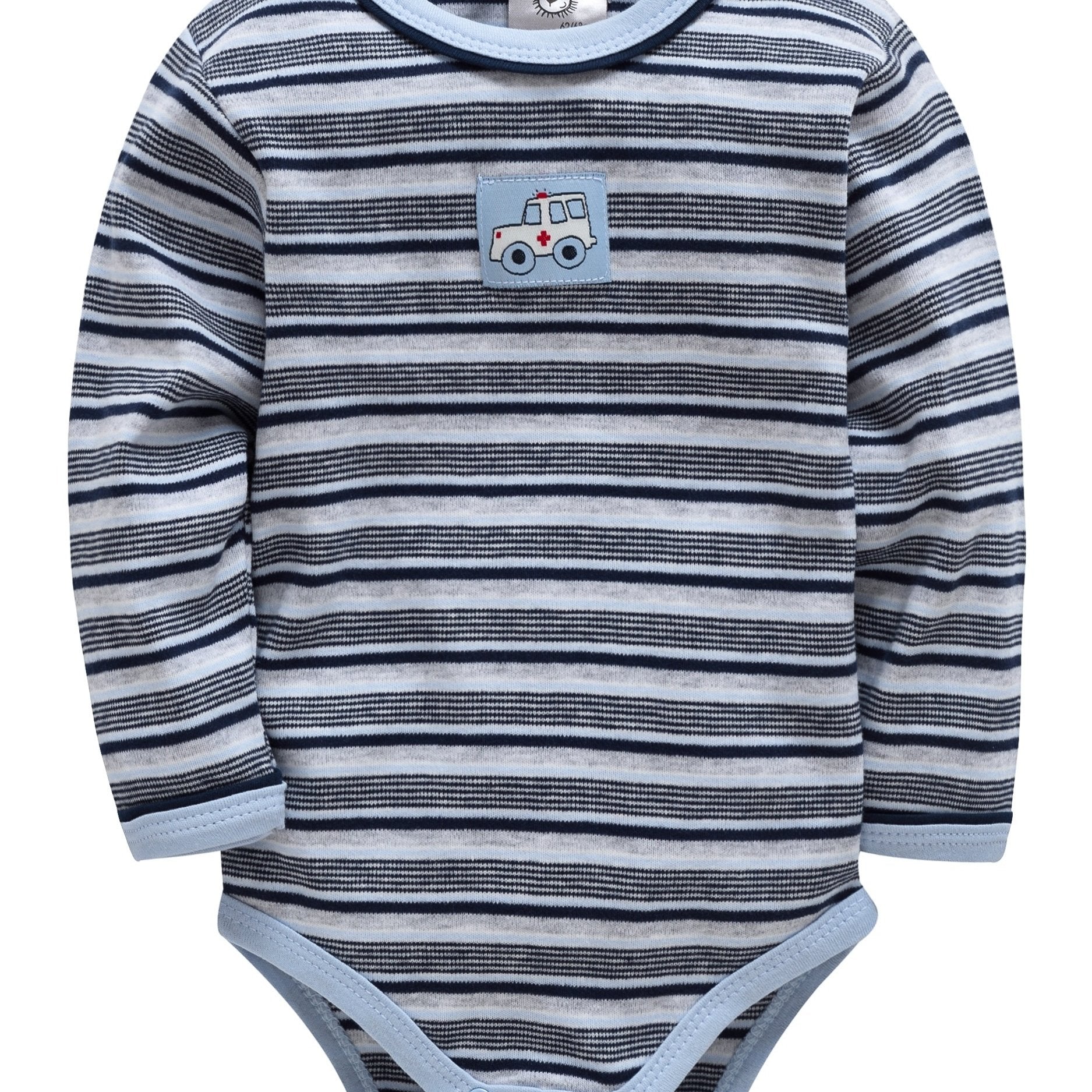 Baby Boy's Striped Romper Long Sleeve Sports Romper