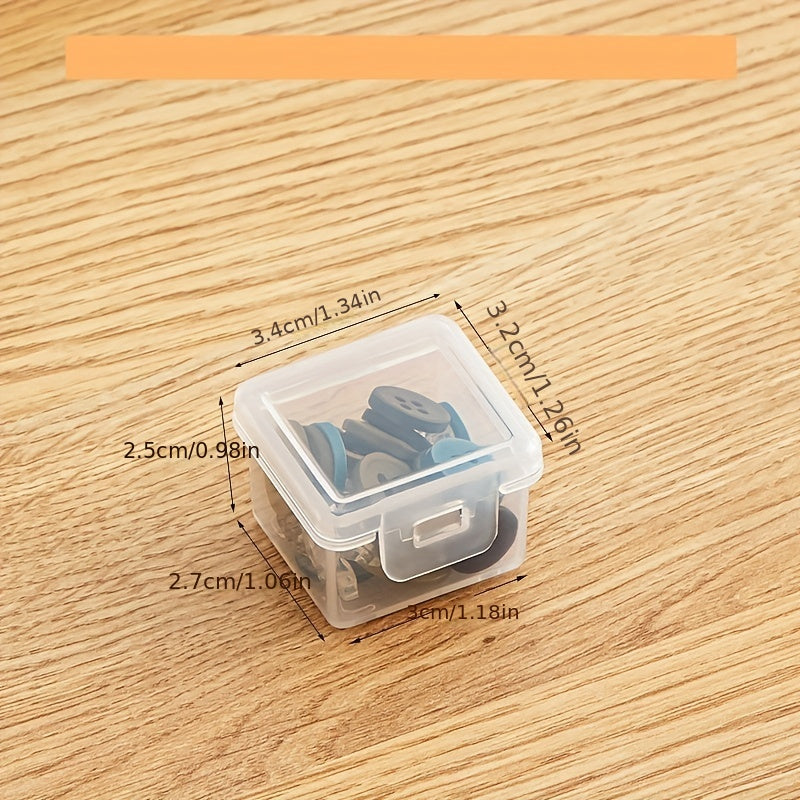 Mini Transparent Storage Box for Pills Earphones Jewelry