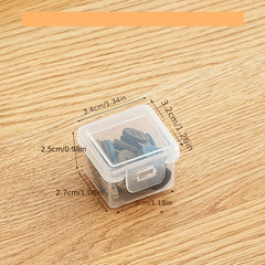 Mini Transparent Storage Box for Pills Earphones Jewelry
