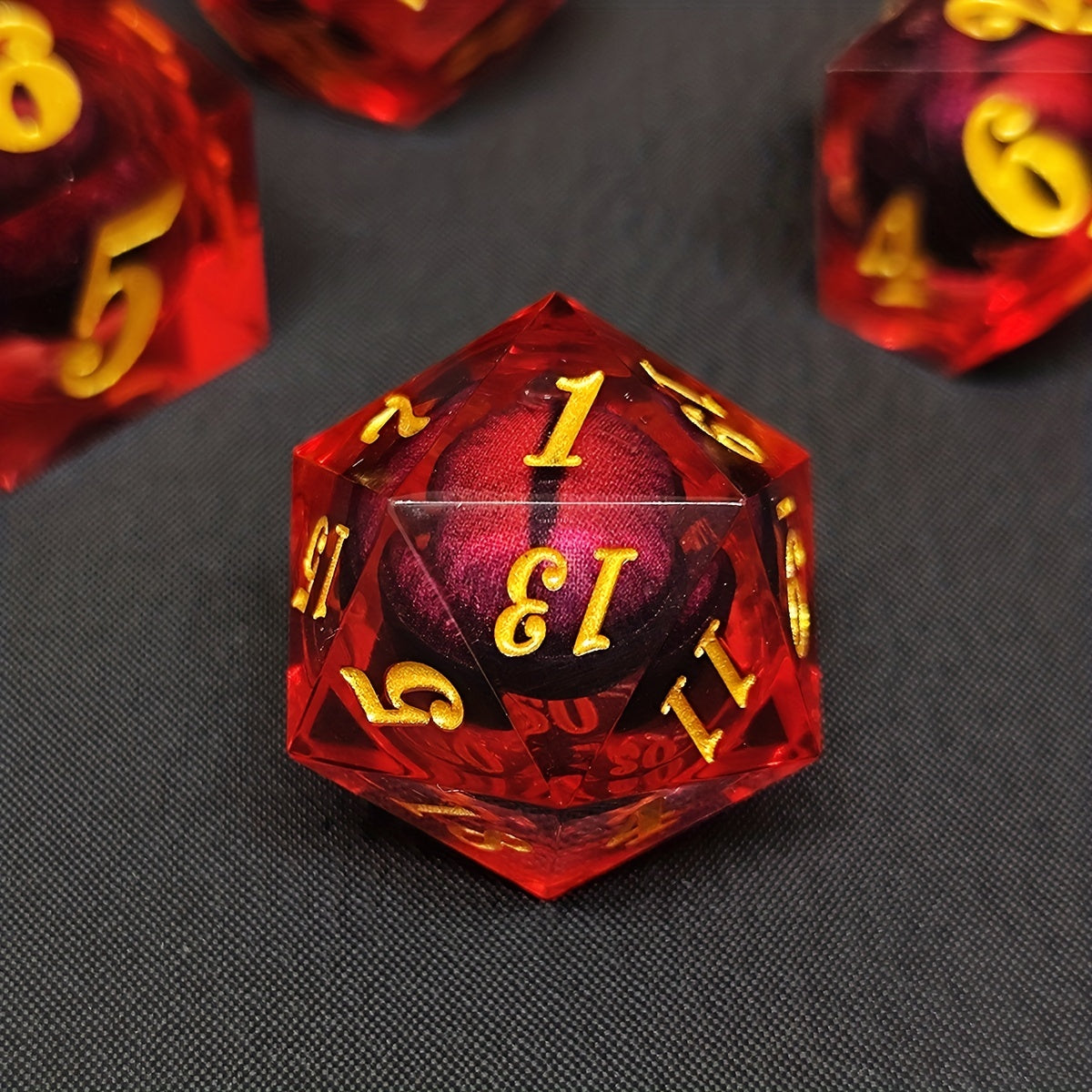 7pcs Demon Eye Polyhedral Dice Set For Board Game