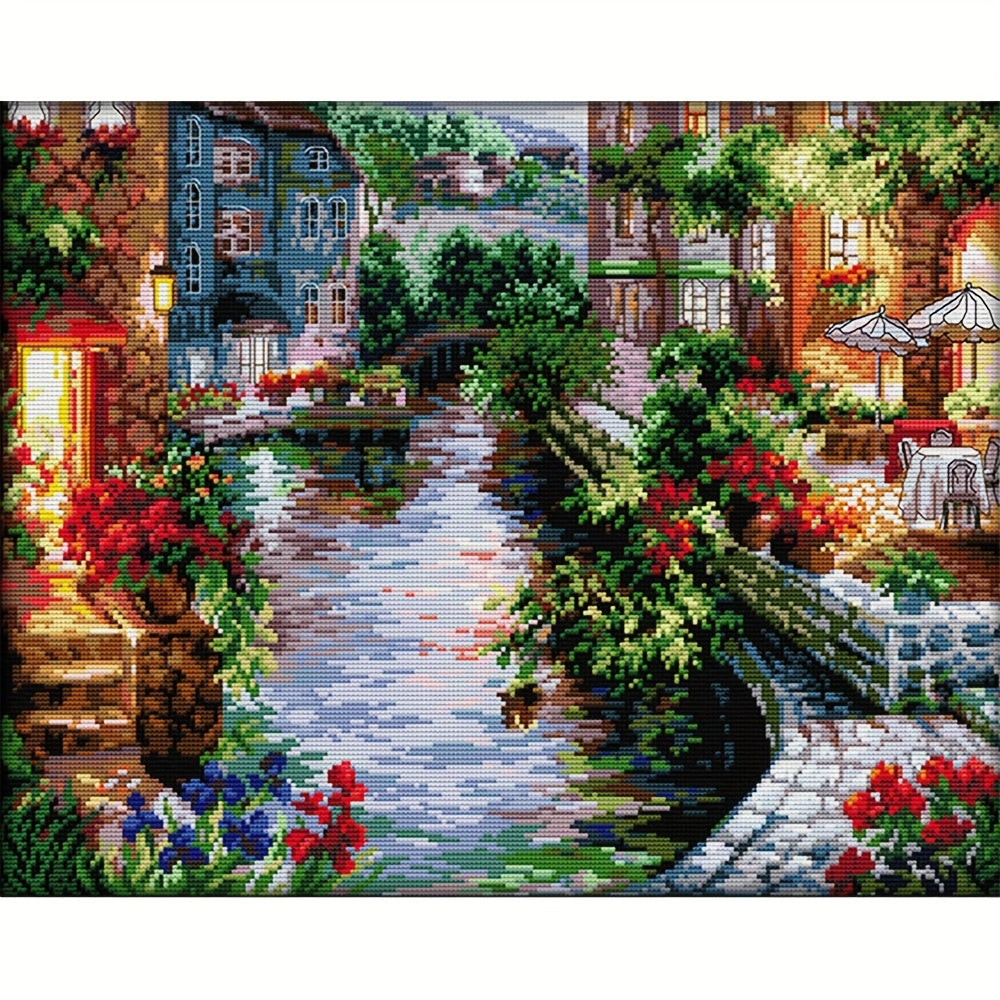 Cross Stitch Kit for Living Room Decoration, Printed Drawings Included