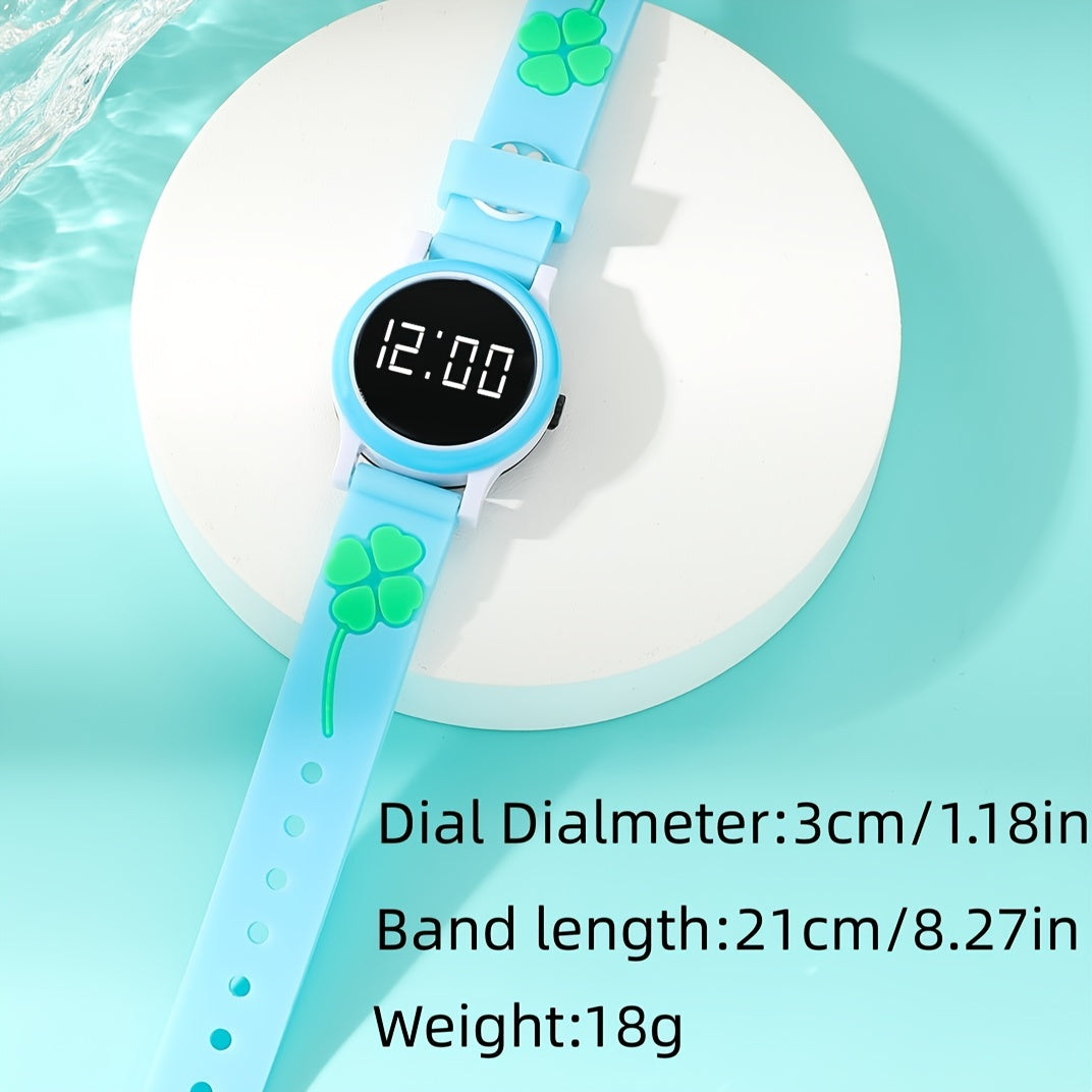 4-Leaf Clover Casual LED Wrist Watch Kids Accessories