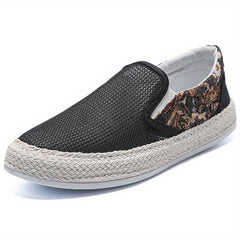 Men's Slip On Canvas Shoes Casual Flats For Walking Jogging