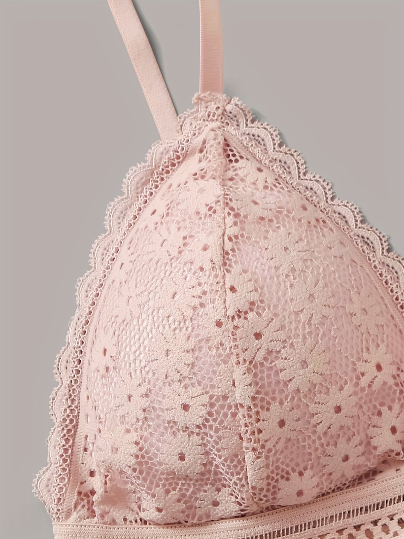 3pcs Girls Lace Bras Wire-Free Back Comfort Underwear with Chest Pad for Teens