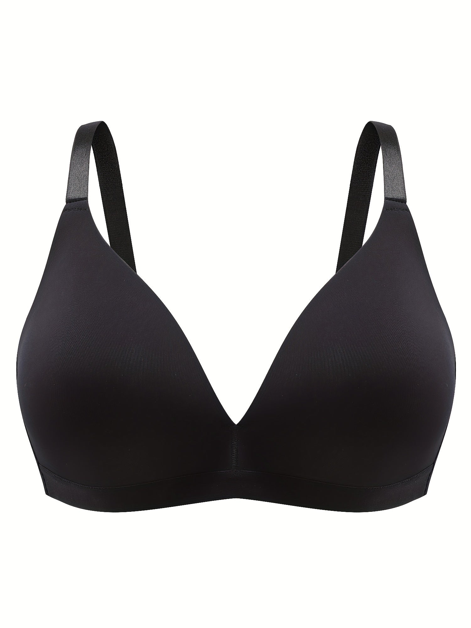 2 Pack Plus Size Seamless Wireless T-Shirt Bra Set