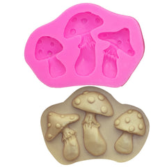 Mushroom Shape Silicone Mold Chocolate Fondant Cake Decorating Baking Tools