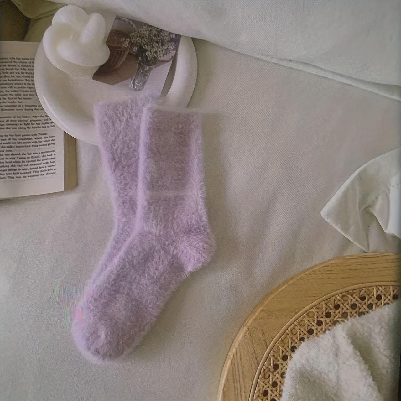 4 Pairs Thickened Warm Mid calf Socks For Men And Women
