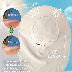 Wide Brim Mesh Bucket Hat Sun Visor Hats Oversize Camping Outdoor Fisherman Cap